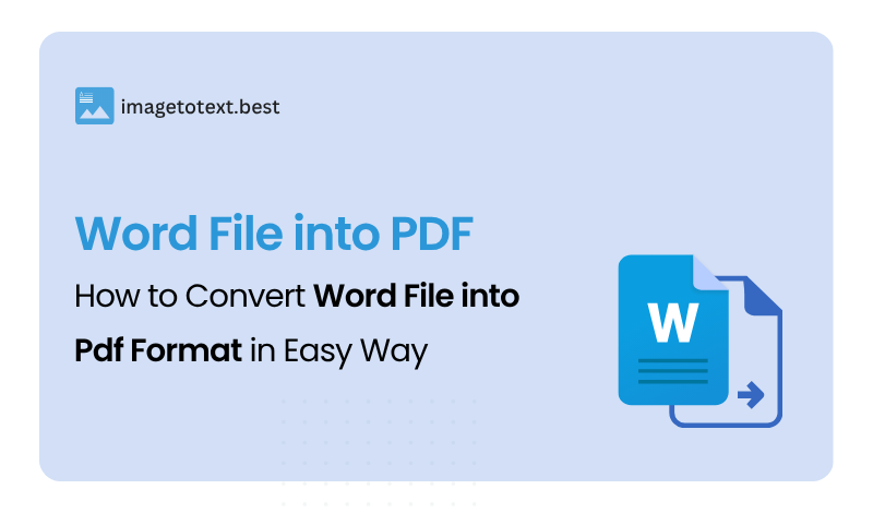 How to Convert a Word File into PDF Format in an Easy Way