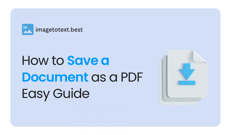 How to Save a Document as a PDF: Easy Guide